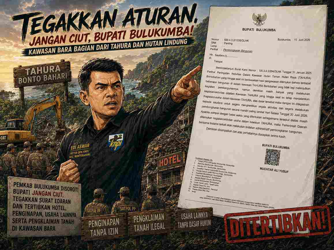 DPK KNPI Bontobahari: Tim Mediasi Harus Terbatas untuk Tokala dan Kampung Jolly, Jangan Hambat Penegakan Hukum di Kawasan Bara