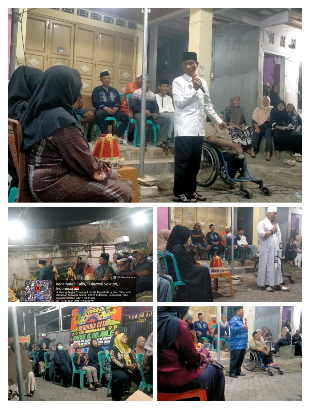 Tokoh Ulama dan Anggota DPRD Kota Makassar Hadiri Tausiah Malam Pertama di Kediaman Almarhum H. Dg Mile, Suasana Haru Selimuti Kediaman